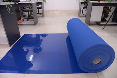 Nỉ xanh in ấn